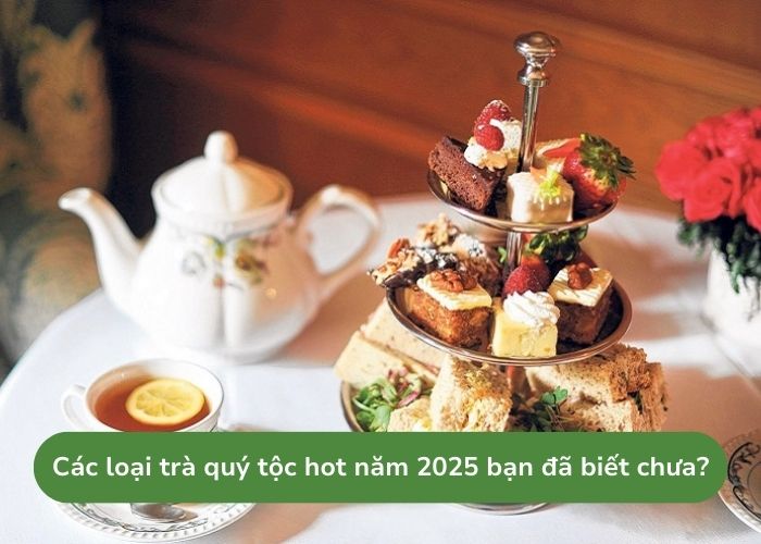 Các loại trà quý tộc hot năm 2025