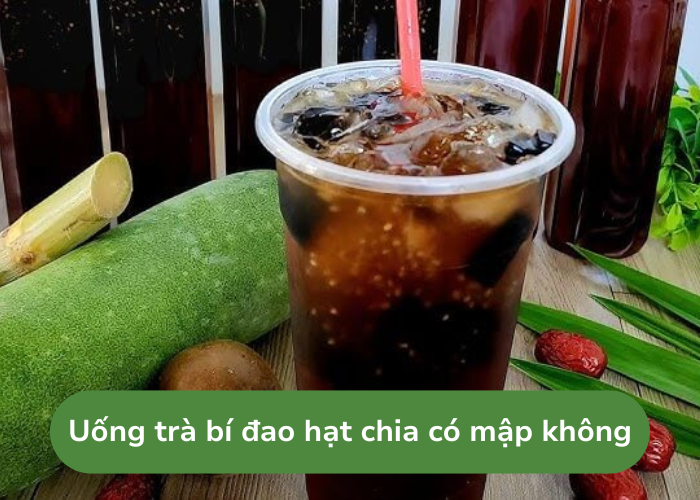 Uống trà bí đao hạt chia có mập không